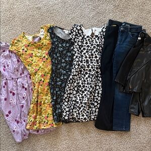 Girls dresses, pants,jacket bundle Sz 10-12